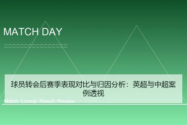 球员转会后赛季表现对比与归因分析：英超与中超案例透视